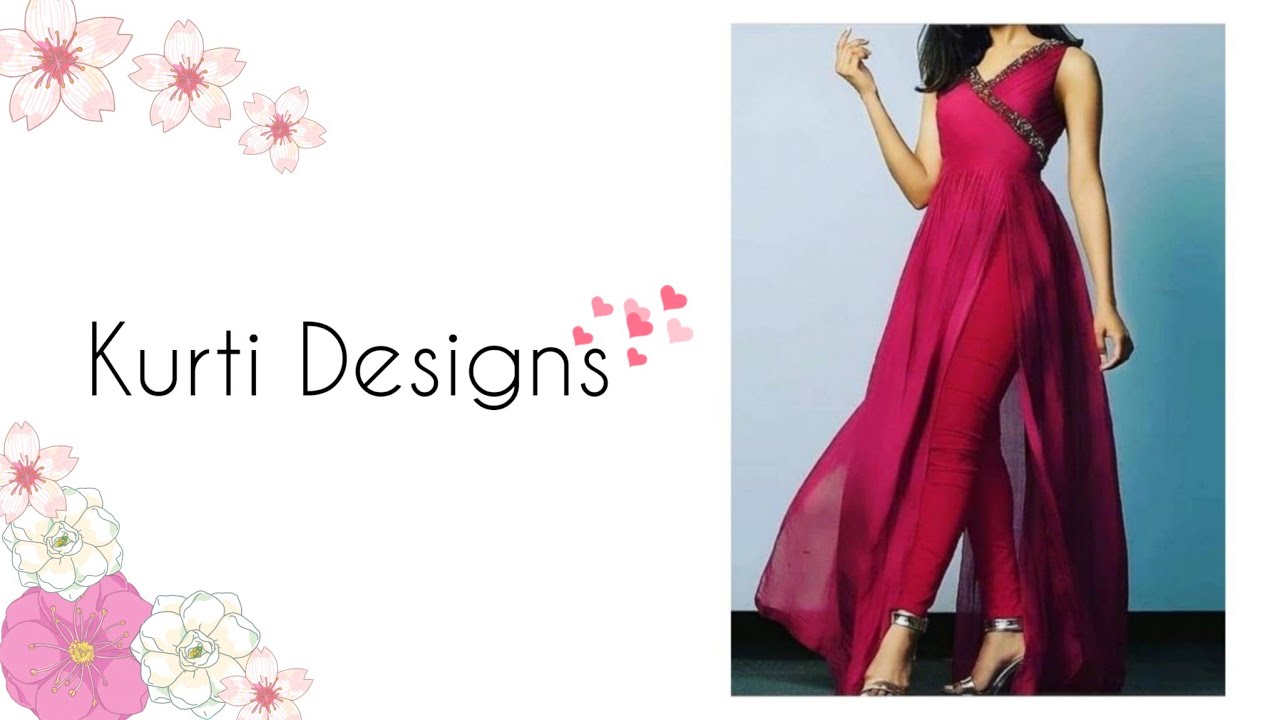 Designer Party Wear Kurti With Dupatta | Latest Kurti Designs